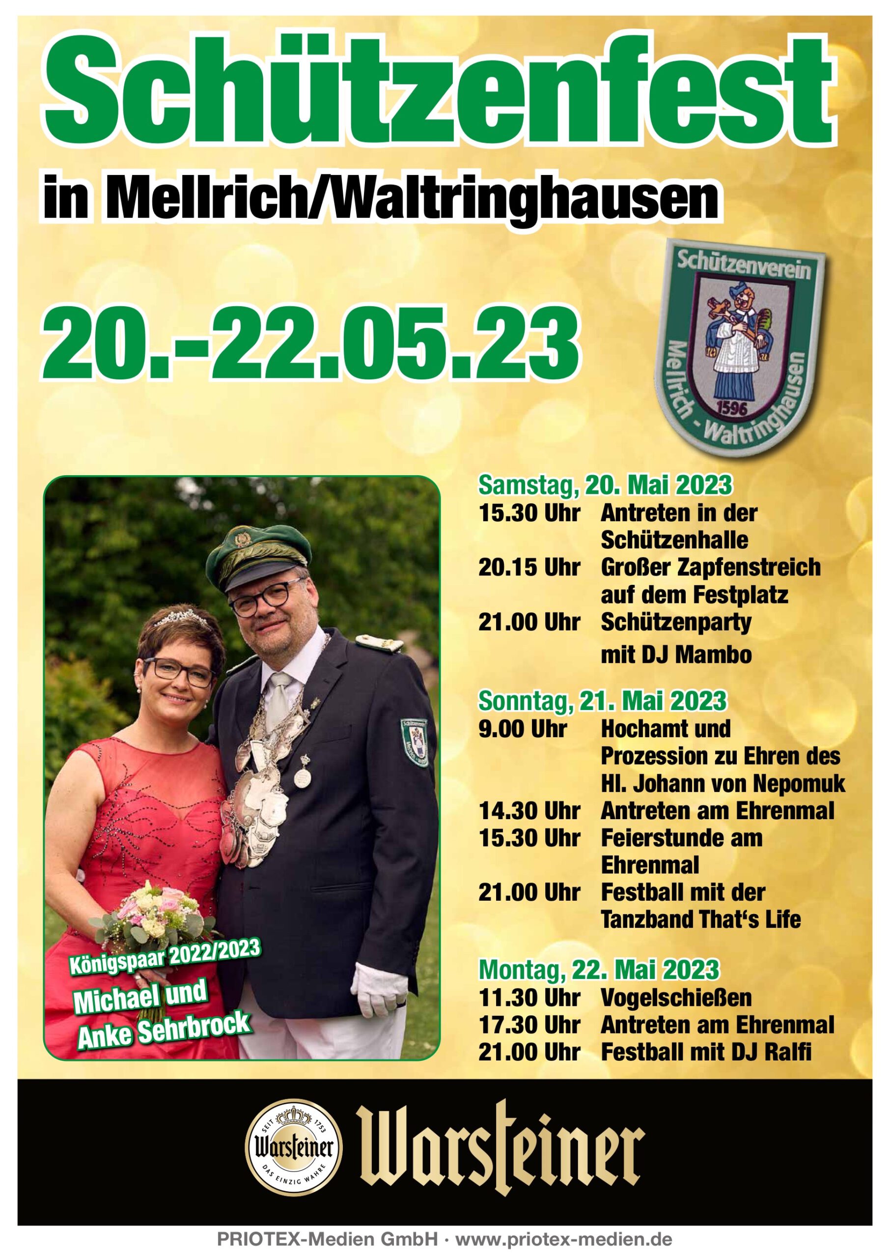 Plakat Sch Tzenfest Sch Tzenverein Mellrich Waltringhausen E V